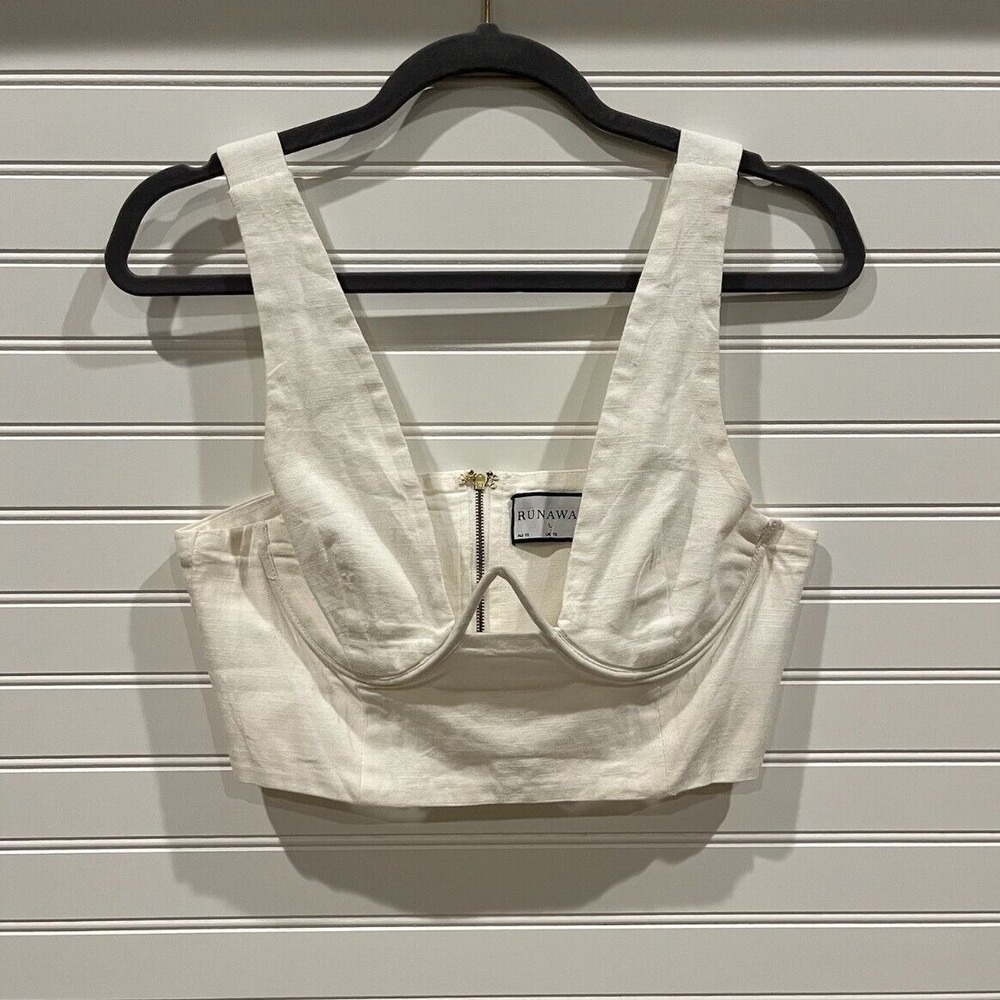 Runaway Crop Top Bustier Plunge Neck Sleeveless Party‎ US 8